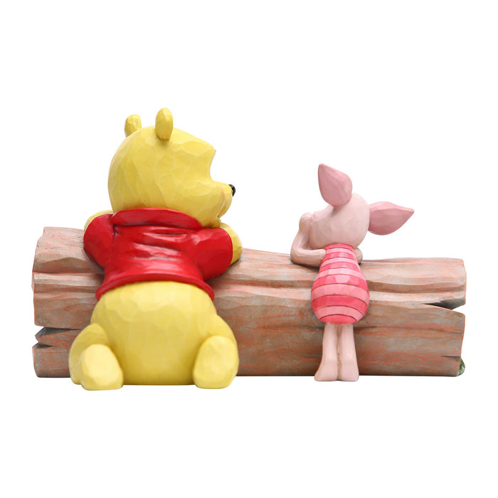 Pooh and Piglet by Log