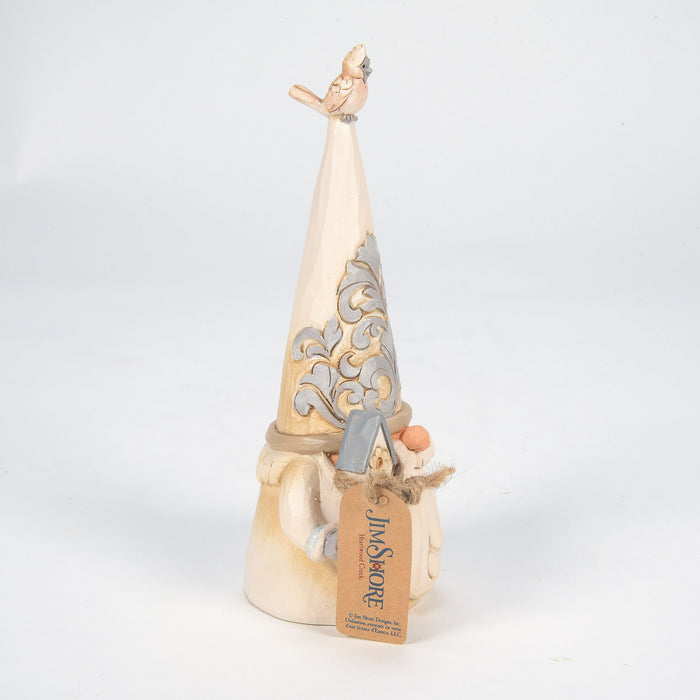 Woodland Gnome Holding Birdhse