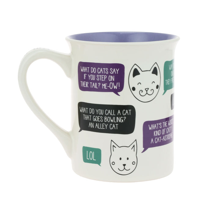 CAT JOKES MUG 16 OZ