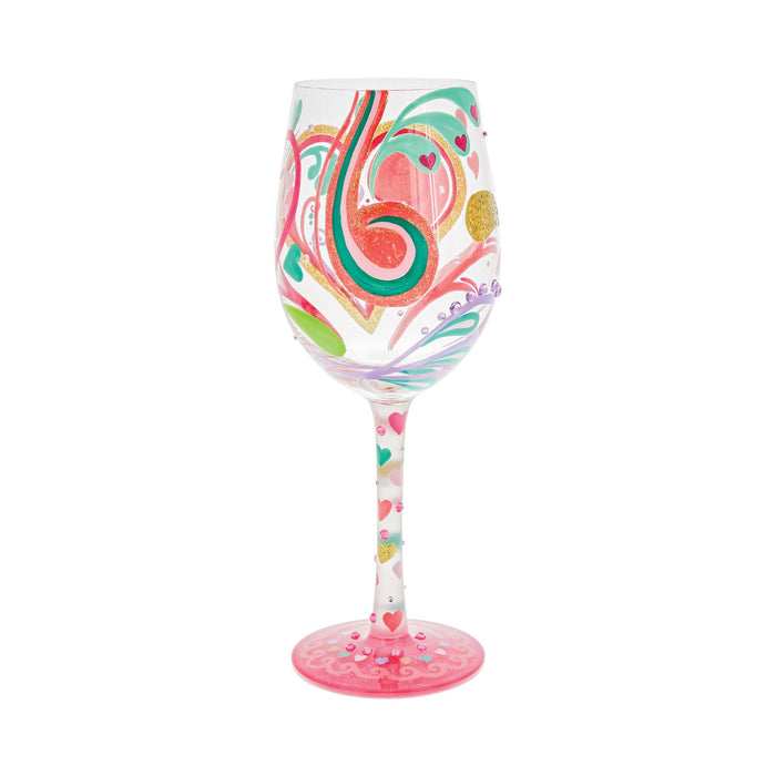 My Hearts-a-Swirl Wine Glass