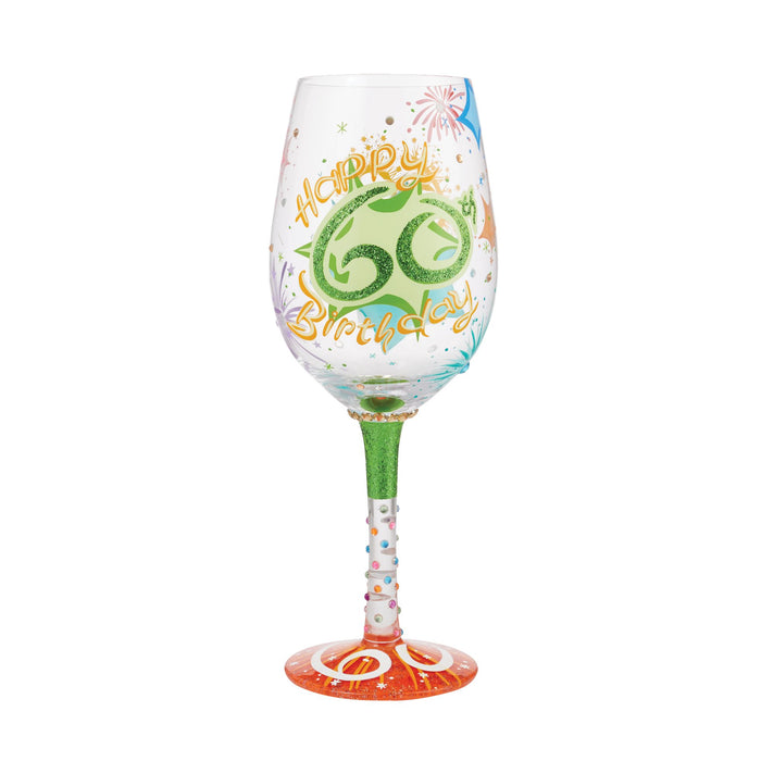 Wine Glass Happy 60th Birthday