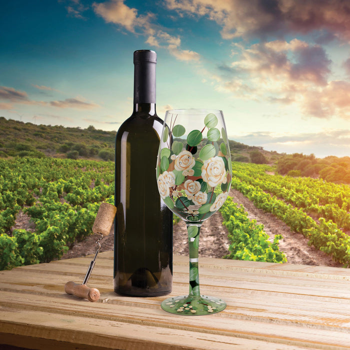 Wine Glass Bouquet in Bloom