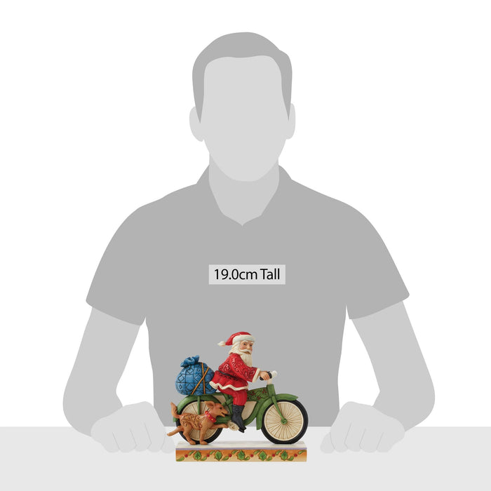 Santa Riding Bicycle