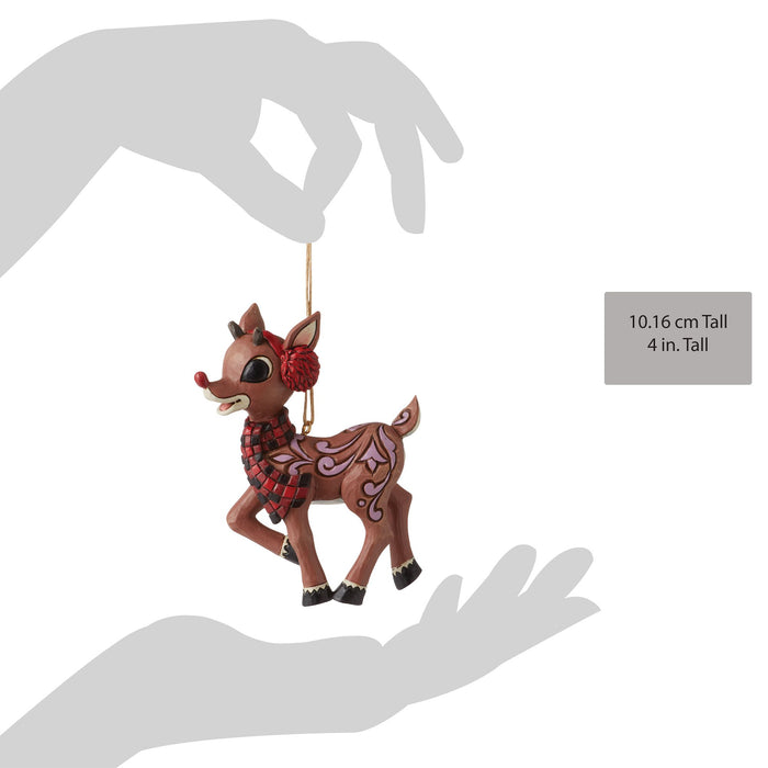 Rudolph with Earmuffs Ornament