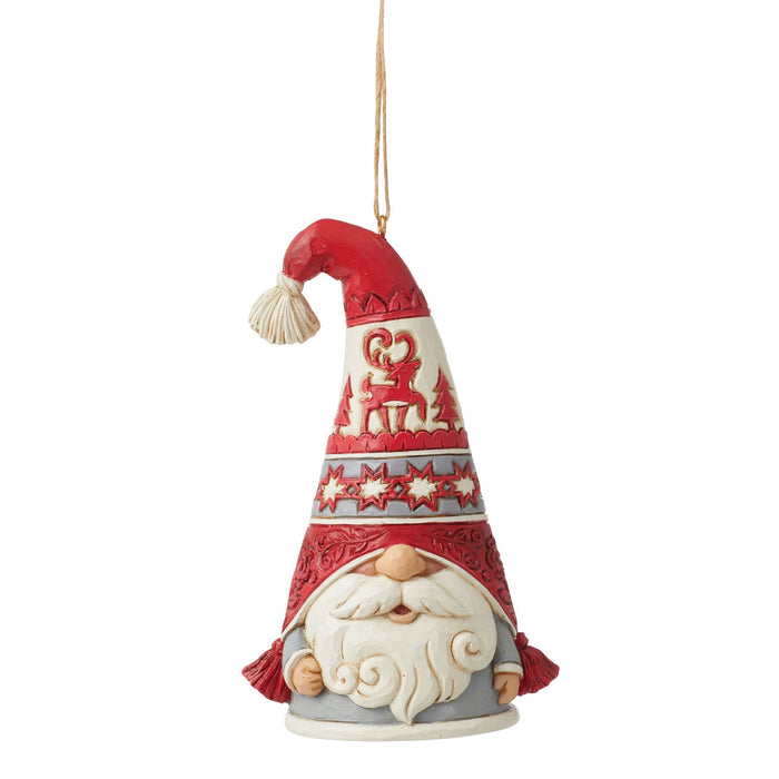 Nordic Noel Gnome Flap Hat Orn