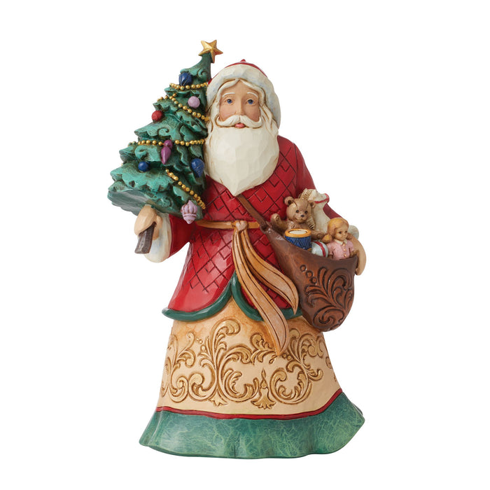Santa with Tree and Toybag