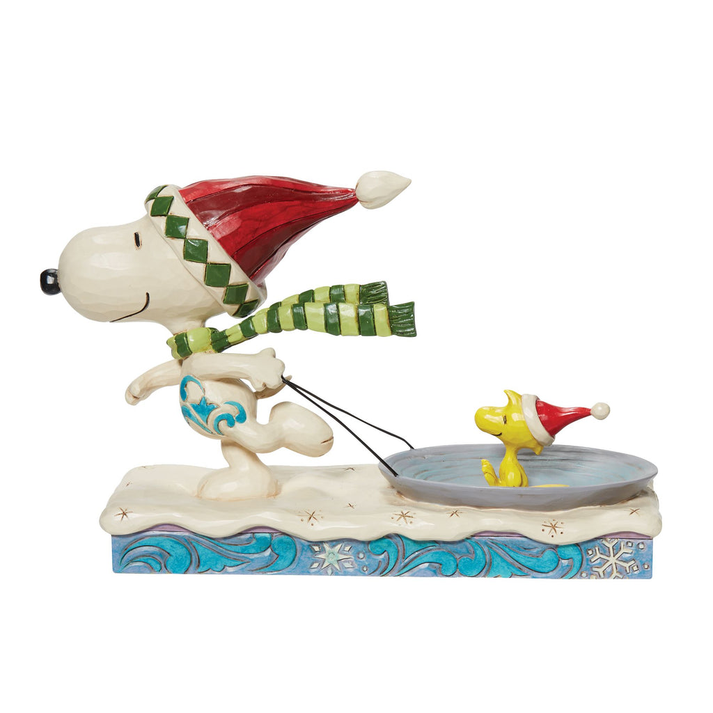 Snoopy w/ Woodstock on Saucer — Enesco Gift Shop