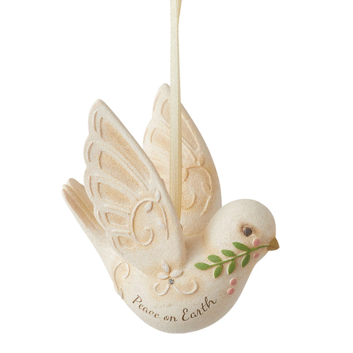 Peace on Earth dove ornament