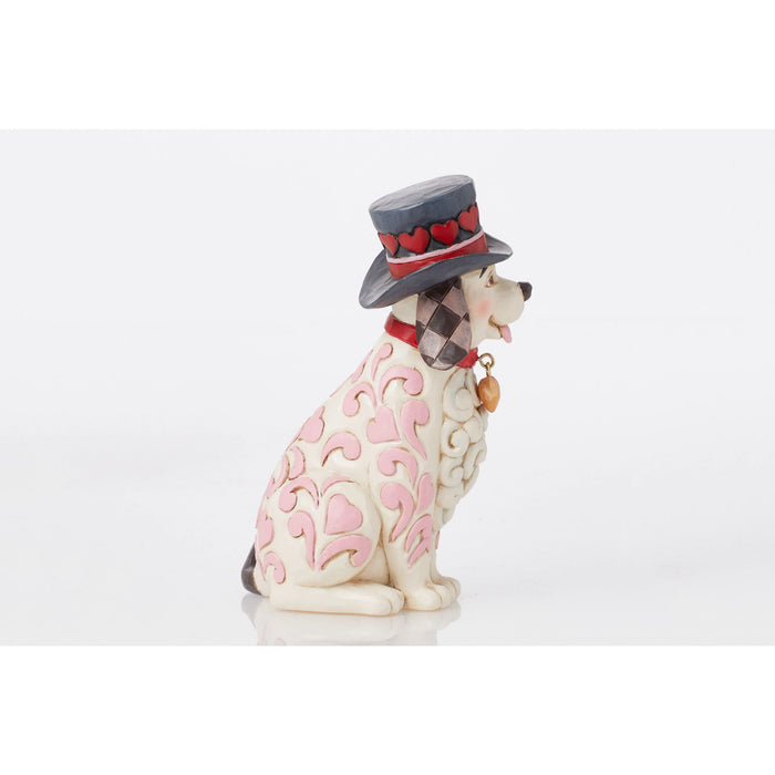 Love Themed Dog with Top Hat