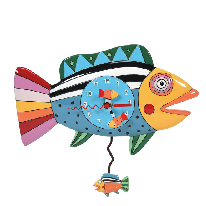 Rainbow Fish Clock