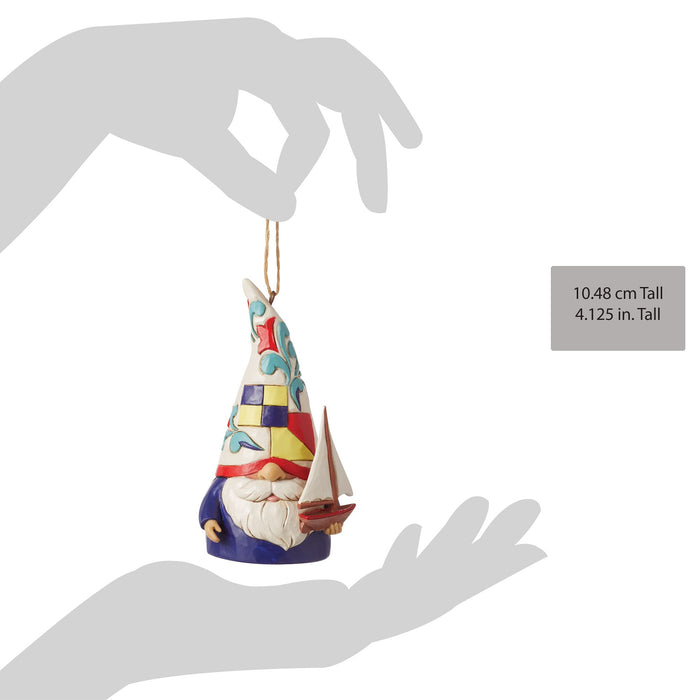 Gnome Sailboat Ornament