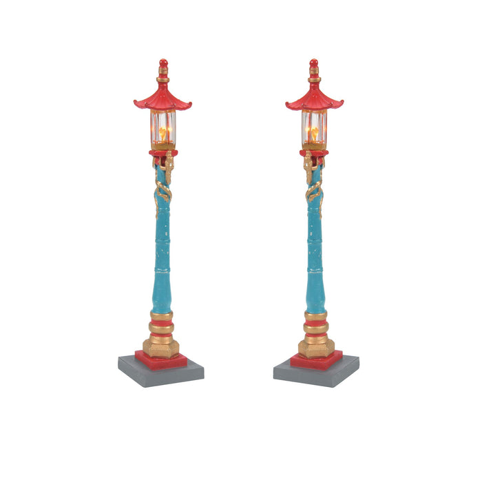 Chinatown Post Lamps S/2