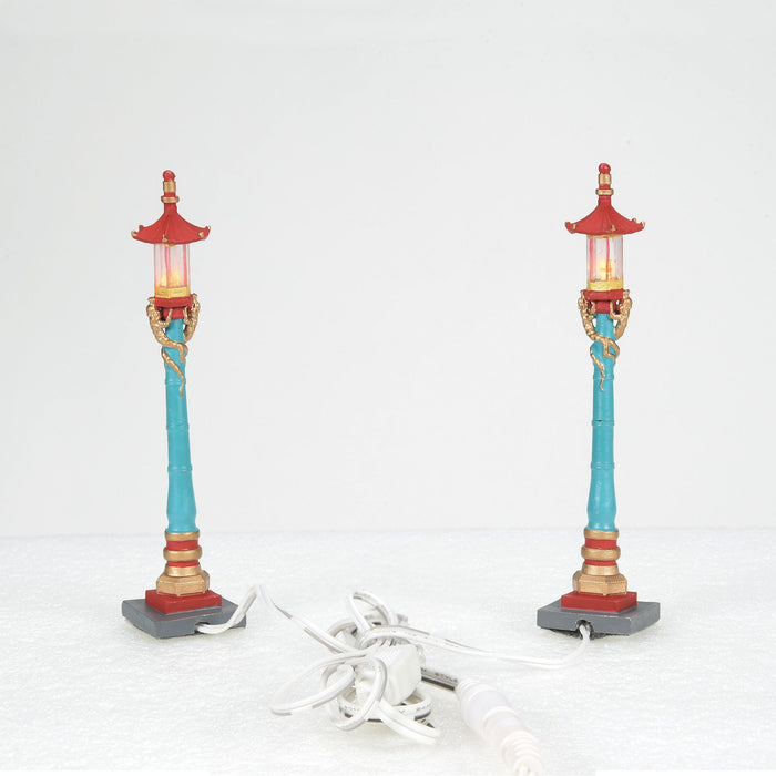 Chinatown Post Lamps S/2