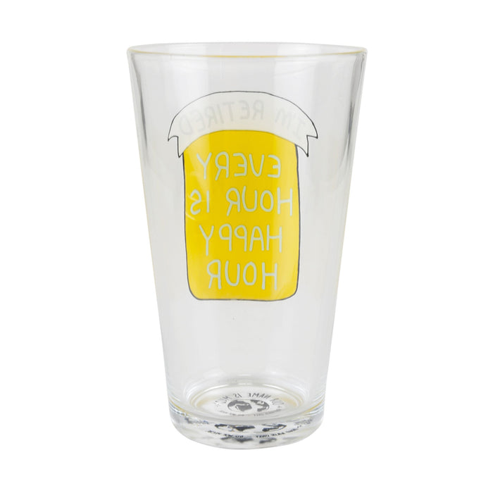 Happy Hour Retired Pint Glass