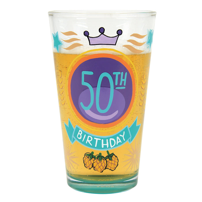50th Birthday Pint Glass