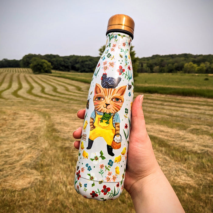 Country Cat Water Bottle