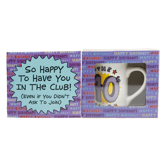 40th Birthday Cllub Mug Gift