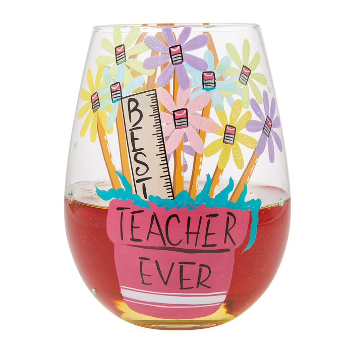 Best Teacher Stemless Wine