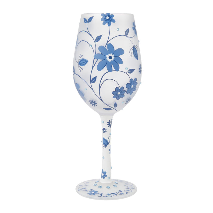 Chinoiserie Charm Wine Glass