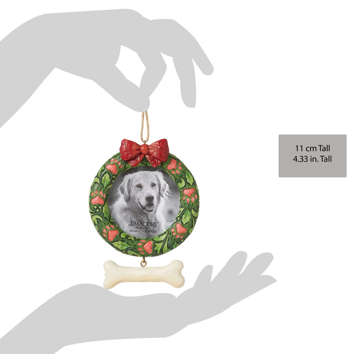 Dog Pet Wreath Frame Orn