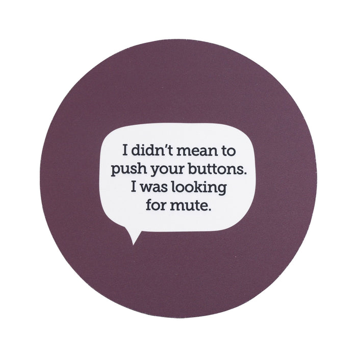 Mute Button Mouse Pad