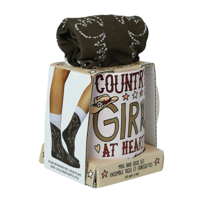 Country Girl Mug Sock Set