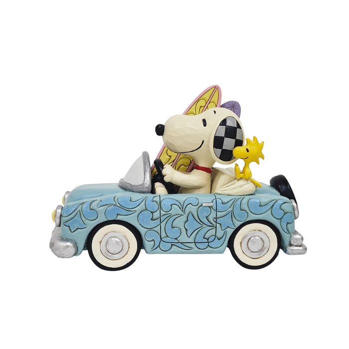 Snoopy & Woodstock in Car Surf