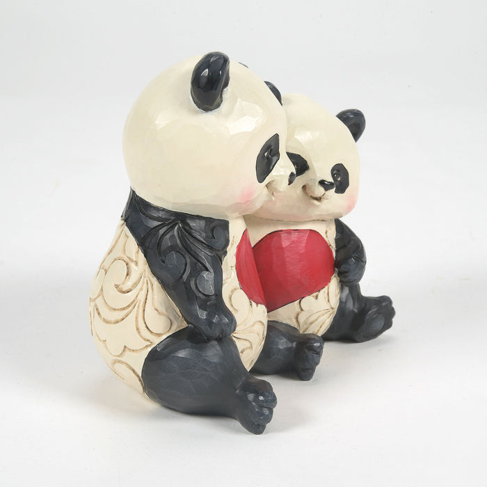 Panda Couple With Heart Fig