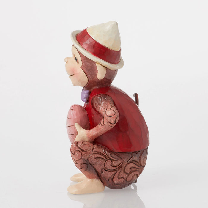 Monkey with Heart Figurine