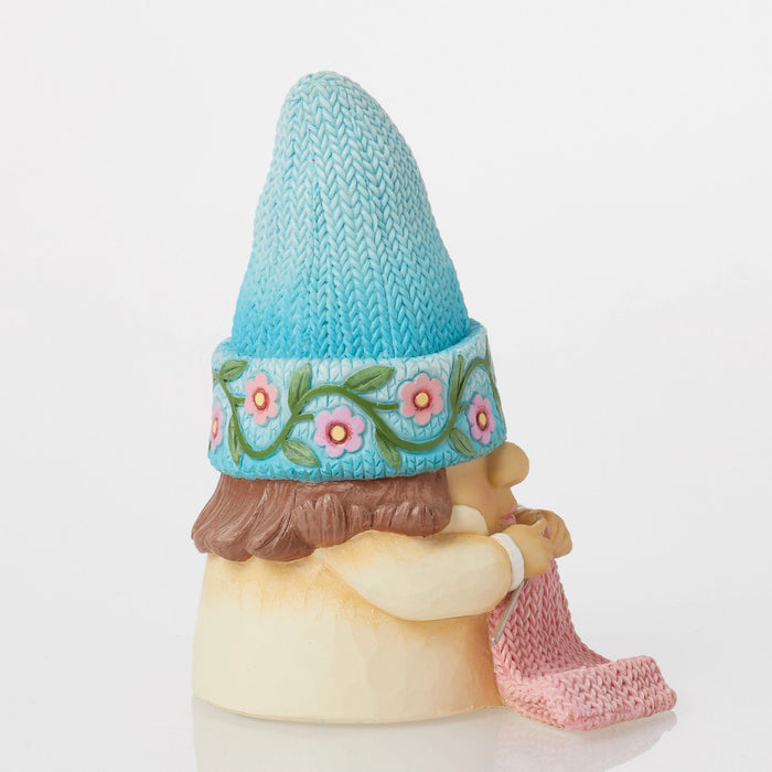 Knitting Hat Gnome Figurine