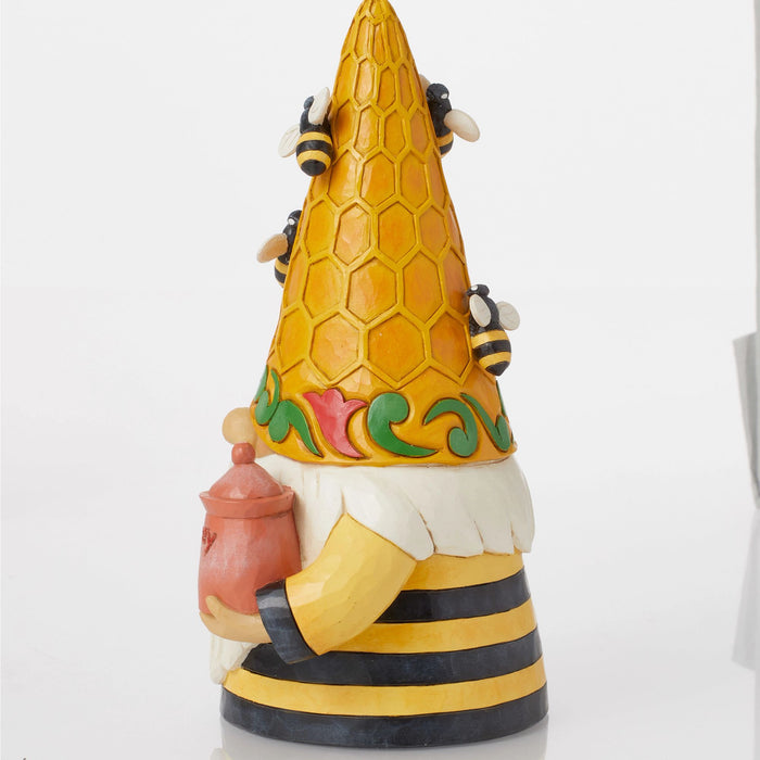 Beehive Hat Gnome Figurine