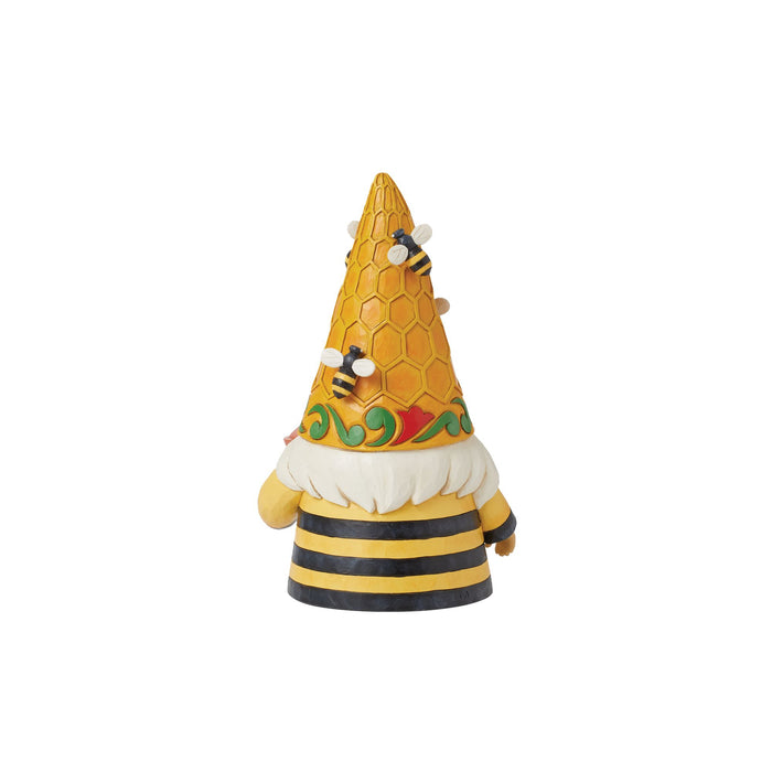 Beehive Hat Gnome Figurine