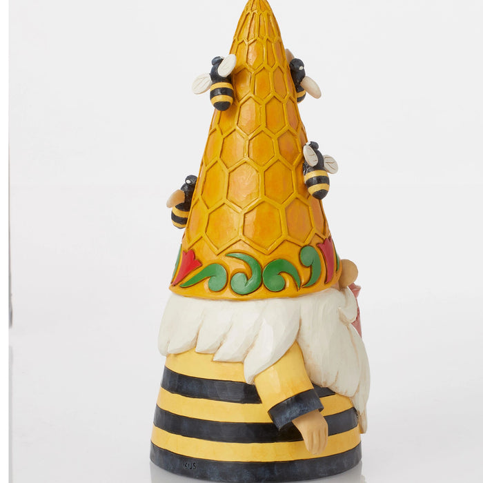 Beehive Hat Gnome Figurine