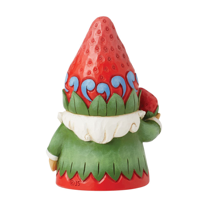 Strawberry Hat Gnome Figurine