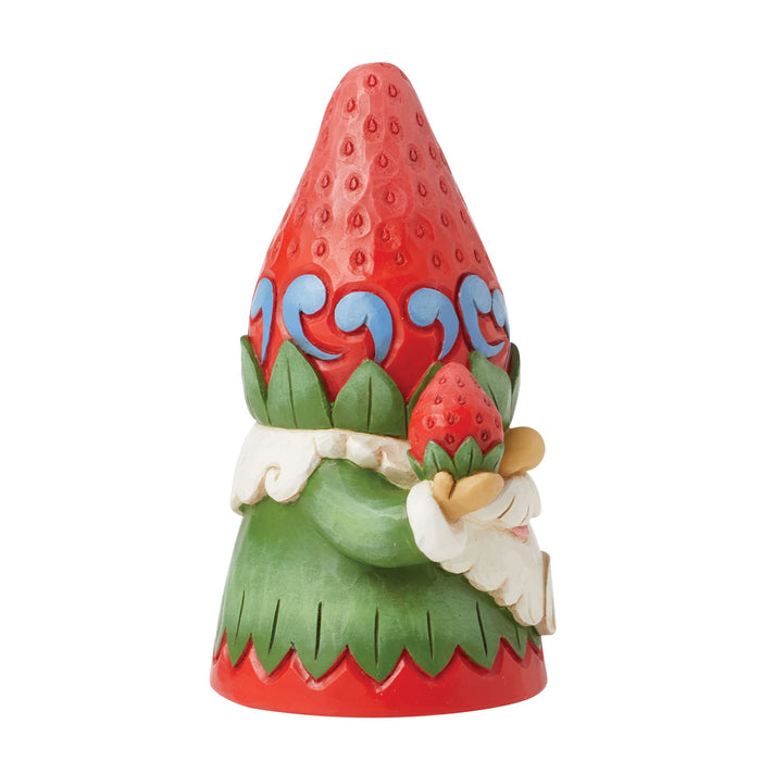 Strawberry Hat Gnome Figurine