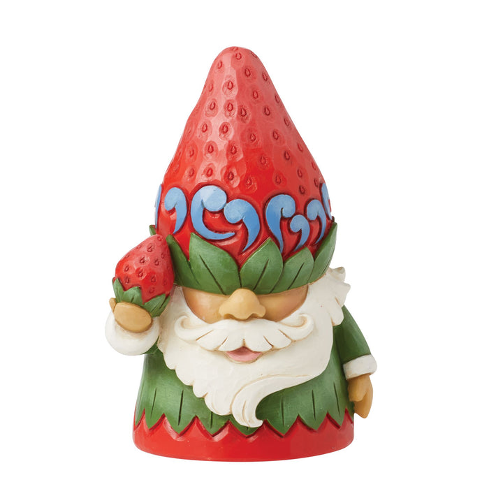 Strawberry Hat Gnome Figurine