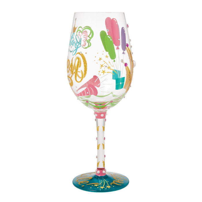 Birthday Queen Wine Glass