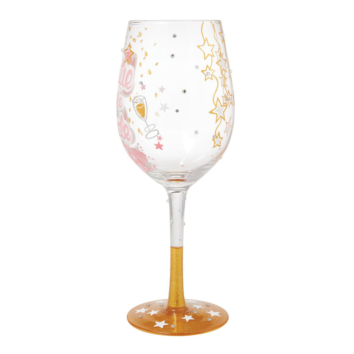 Bestie of the Bride Wine Glass