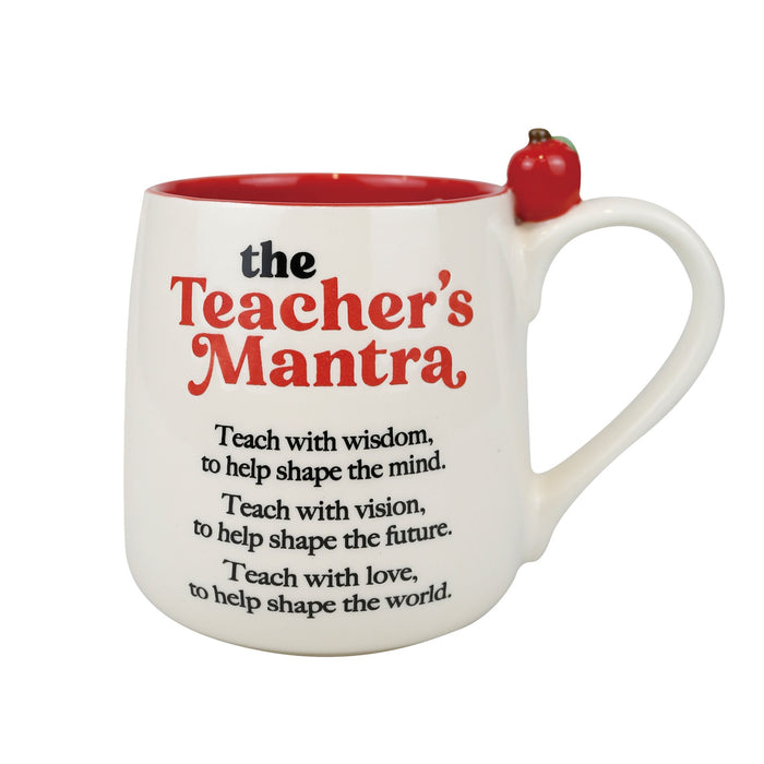 Teacher Mantra Sculpted Mug