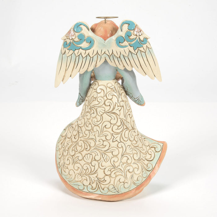 Angel Holding Shell Figurine