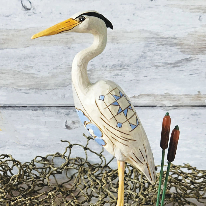 Blue Heron Bird Figurine