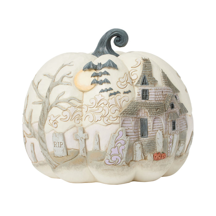 Pumpkin with Bats Flying Fig