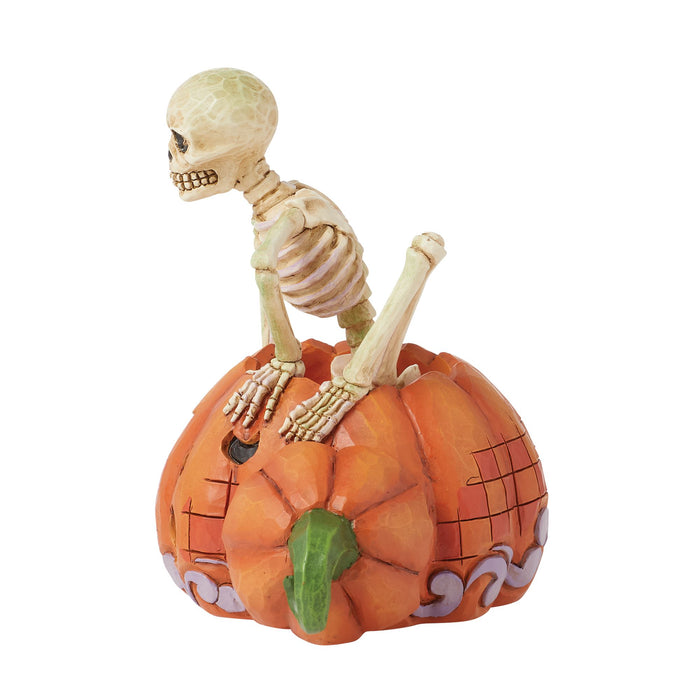 Skeleton Pop Out Pumpkin Fig