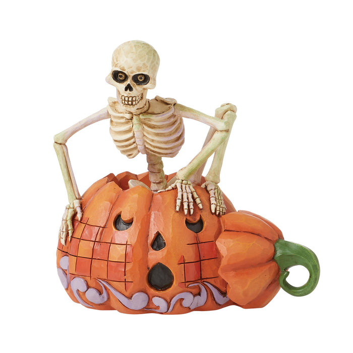 Skeleton Pop Out Pumpkin Fig