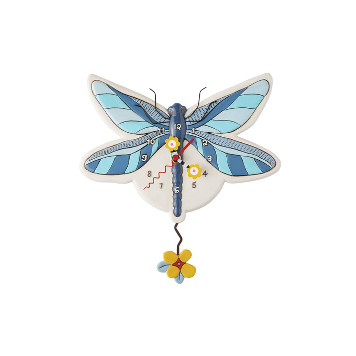 Blue Dragonfly Clock