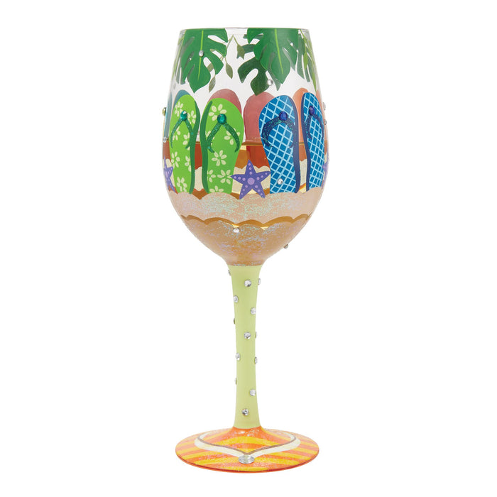 Stuck in the Sand Wine Glass