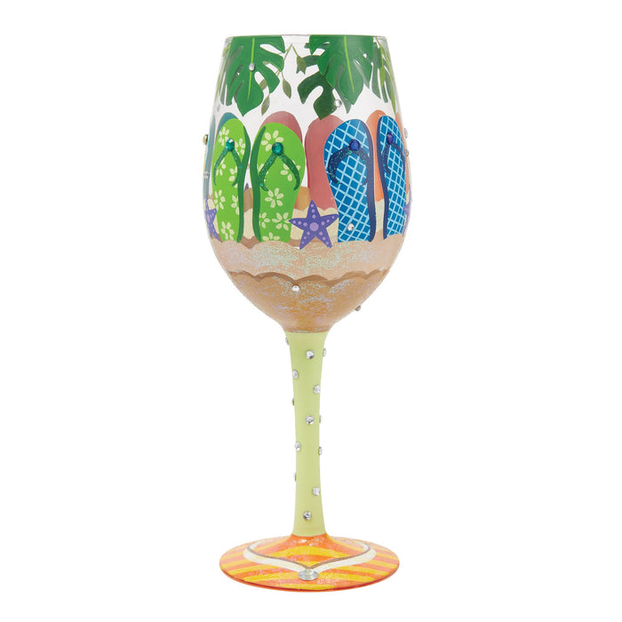 Stuck in the Sand Wine Glass