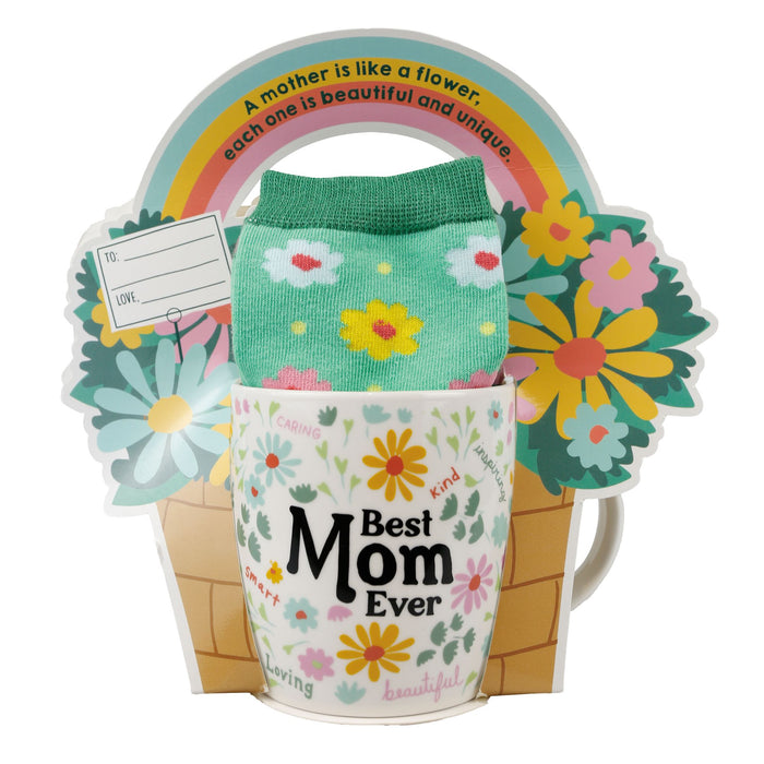 Best Mom Mug Sock Card Set