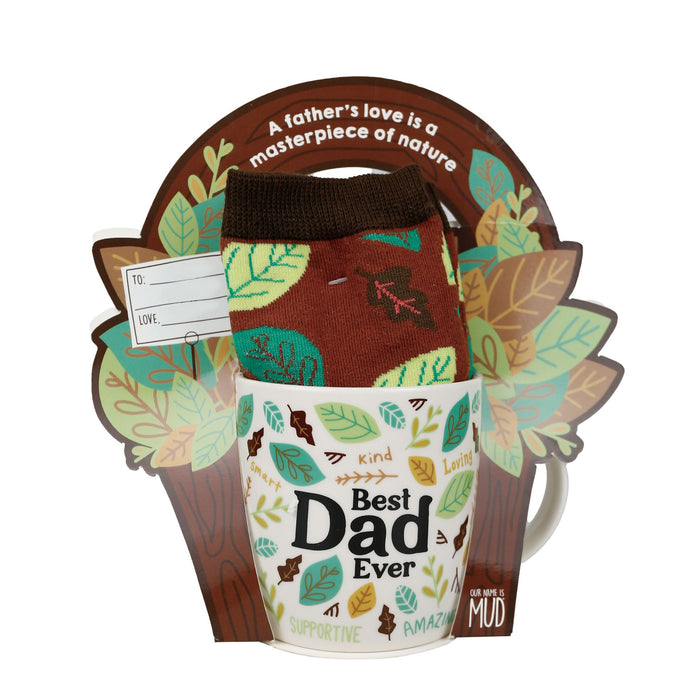 Best Dad Mug Sock Card Set