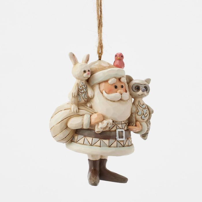 Woodland Santa w/ Animals H/O